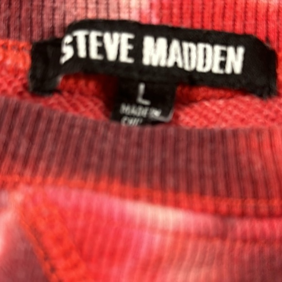 Steve Madden Vibrant Tie Dye Crop Sweatshirt Women's Size L - Picture 2 of 8
